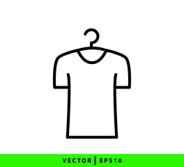 T-shirt icon vector logo design template illustration