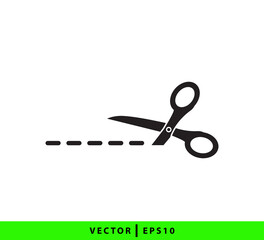 Scissor icon vector logo design template
