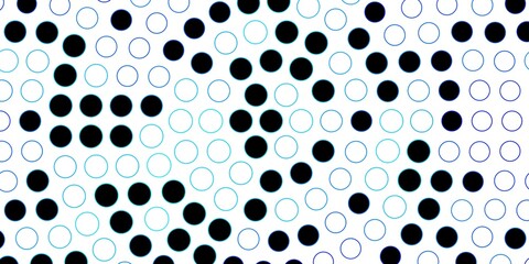 Dark BLUE vector pattern with circles. Abstract colorful disks on simple gradient background. Pattern for business ads.
