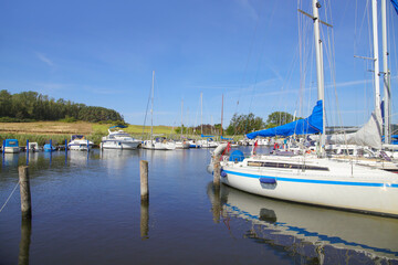 Obraz premium The marina of Seedorf at the island Rügen, Baltic Sea - Germany