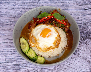 Thai Food Mixed Meals, with American Breakfasts 