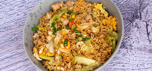 Thai Food Mixed Meals, with American Breakfasts 