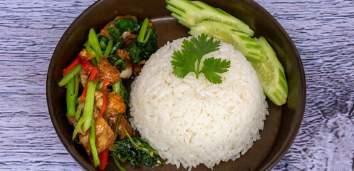 Thai Food Mixed Meals, with American Breakfasts 