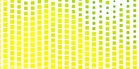 Light Green, Yellow vector texture in rectangular style. Abstract gradient illustration with rectangles. Modern template for your landing page.