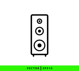Sound icon vector logo design template