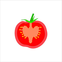vegetable tomato. illustration for web and mobile design.