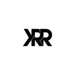 krr letter original monogram logo design