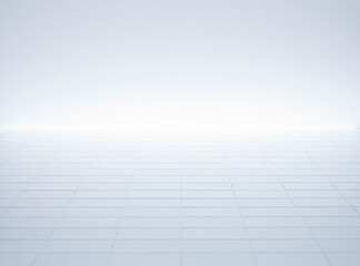 White tiles floor abstract background #1