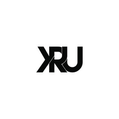 Obraz premium kru letter original monogram logo design