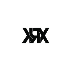 krx letter original monogram logo design