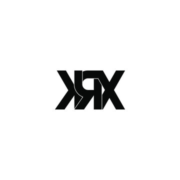 krx letter original monogram logo design