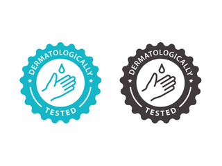 Hand gel sanitizer logo. Vector illustration.