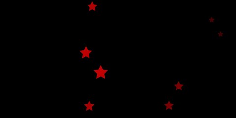 Fototapeta premium Dark Red vector template with neon stars. Decorative illustration with stars on abstract template. Pattern for wrapping gifts.