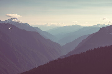 Mountains silhouette