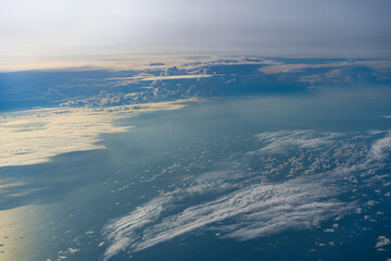 Beautiful blue sky with clouds background.Sky clouds.Sky with clouds weather nature cloud blue 