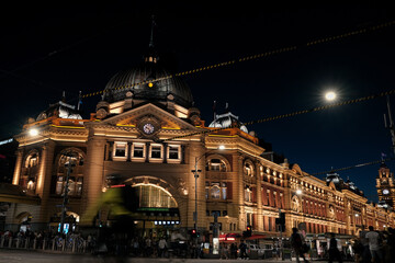 Night at Flinders Station