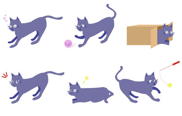 くつろぐ猫のセット