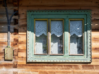 old window in the old building
