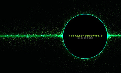 Background image with light Green flares. Vector illustration.