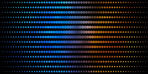 Obraz premium Dark Blue, Yellow vector backdrop with dots. Abstract colorful disks on simple gradient background. New template for a brand book.