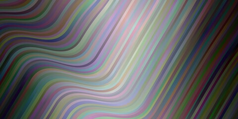 Light Gray vector backdrop with circular arc. Colorful illustration in circular style with lines. Pattern for ads, commercials.