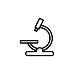 microscope isolated on white