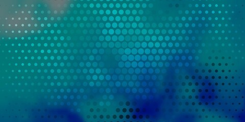 Light BLUE vector background with spots. Abstract decorative design in gradient style with bubbles. Pattern for wallpapers, curtains.