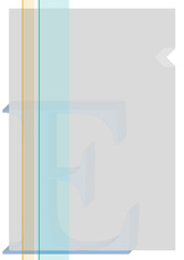 Graurahmen Buchstabe E6