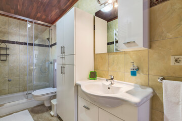 Interior of bathroom