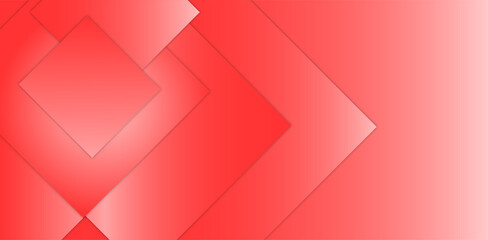Abstract modern red and white shiny gradient overlapping squares for wallpaper, web design. 