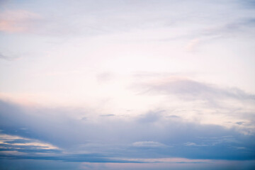 evening cloudy skies