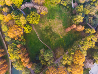 Hubei Wuhan Liberation Park late autumn scenery