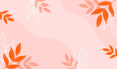 Modern autumn background with orange and yellowe leaves.