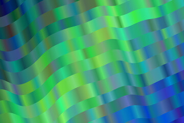 Beautiful Green and light blue waves abstract vector background.