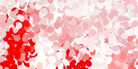 Light red vector pattern with abstract shapes.