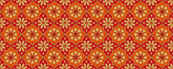 70's retro seamless pattern material vector illustration