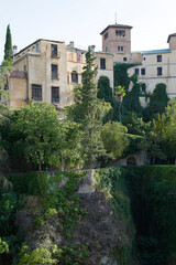 Fototapeta na wymiar View of the House of the Moorish King (Casa del Rey Moro), Ronda, Andalusia, Spain.