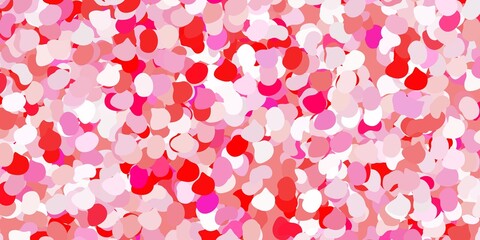 Light red vector texture with memphis shapes.