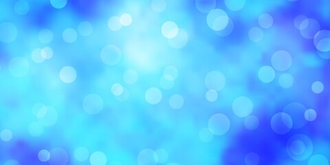 Light BLUE vector backdrop with dots. Glitter abstract illustration with colorful drops. Design for posters, banners.