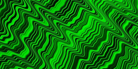 Light Green vector background with curved lines. Abstract illustration with gradient bows. Best design for your ad, poster, banner.