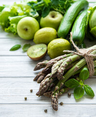 Healthy vegetarian food concept background