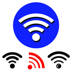 Wifi Signal Icon Simbol on white background