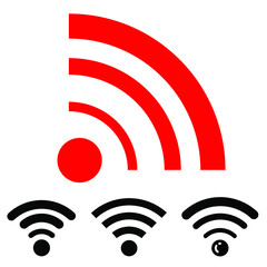 Wifi Signal Icon Simbol on white background