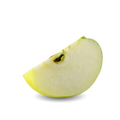 Chinese pear fruit isolated on white background with clipping path