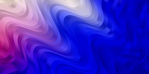 Light Pink, Blue vector texture with circular arc. Illustration in abstract style with gradient curved.  Pattern for websites, landing pages.