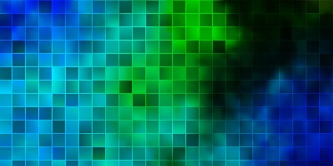 Light Blue, Green vector background in polygonal style.
