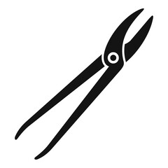 Shoe repair steel tool icon. Simple illustration of shoe repair steel tool vector icon for web design isolated on white background