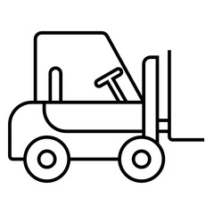 forklift ecommerce icon line style