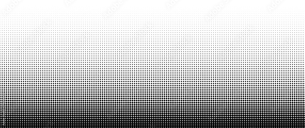 Poster halftone vector. monochrome abstract dot, gradient halftone dots for background pattern and texture.