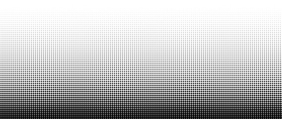 Halftone vector. Monochrome Abstract dot, Gradient halftone dots for background pattern and texture.